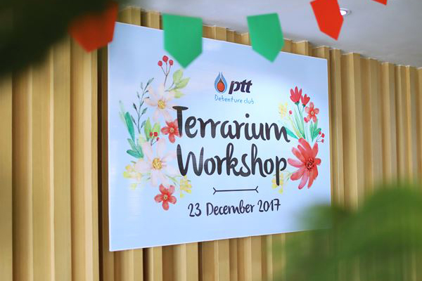 Terrarium workshop  จัดสวนในขวดแก้ว